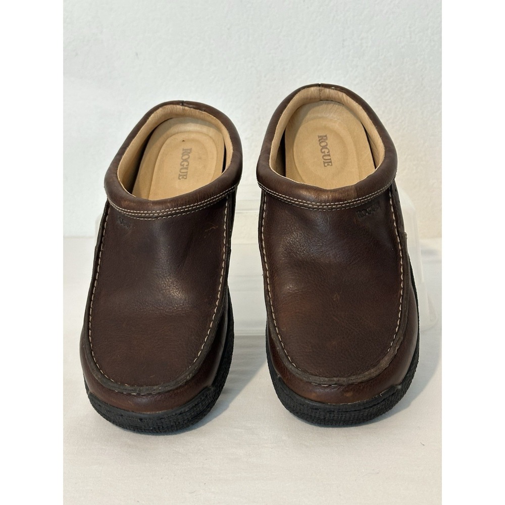 Rogue Jimmy Riley NY Leather Clog‎ Brown Size 11.5 Casual Travel